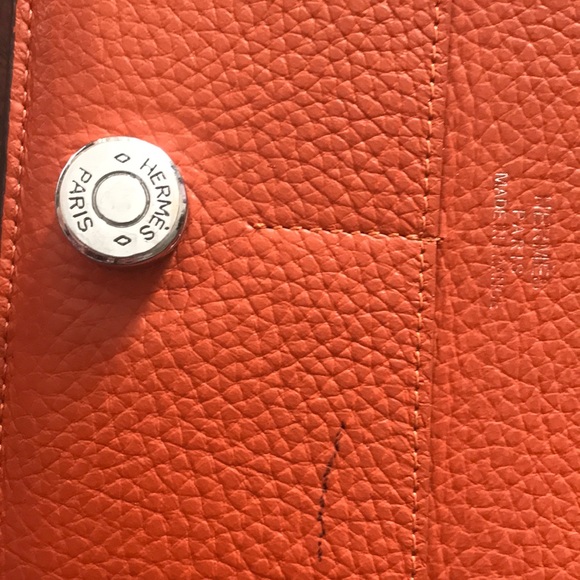 Leather Hermès wallet-  gently used - Picture 5 of 7